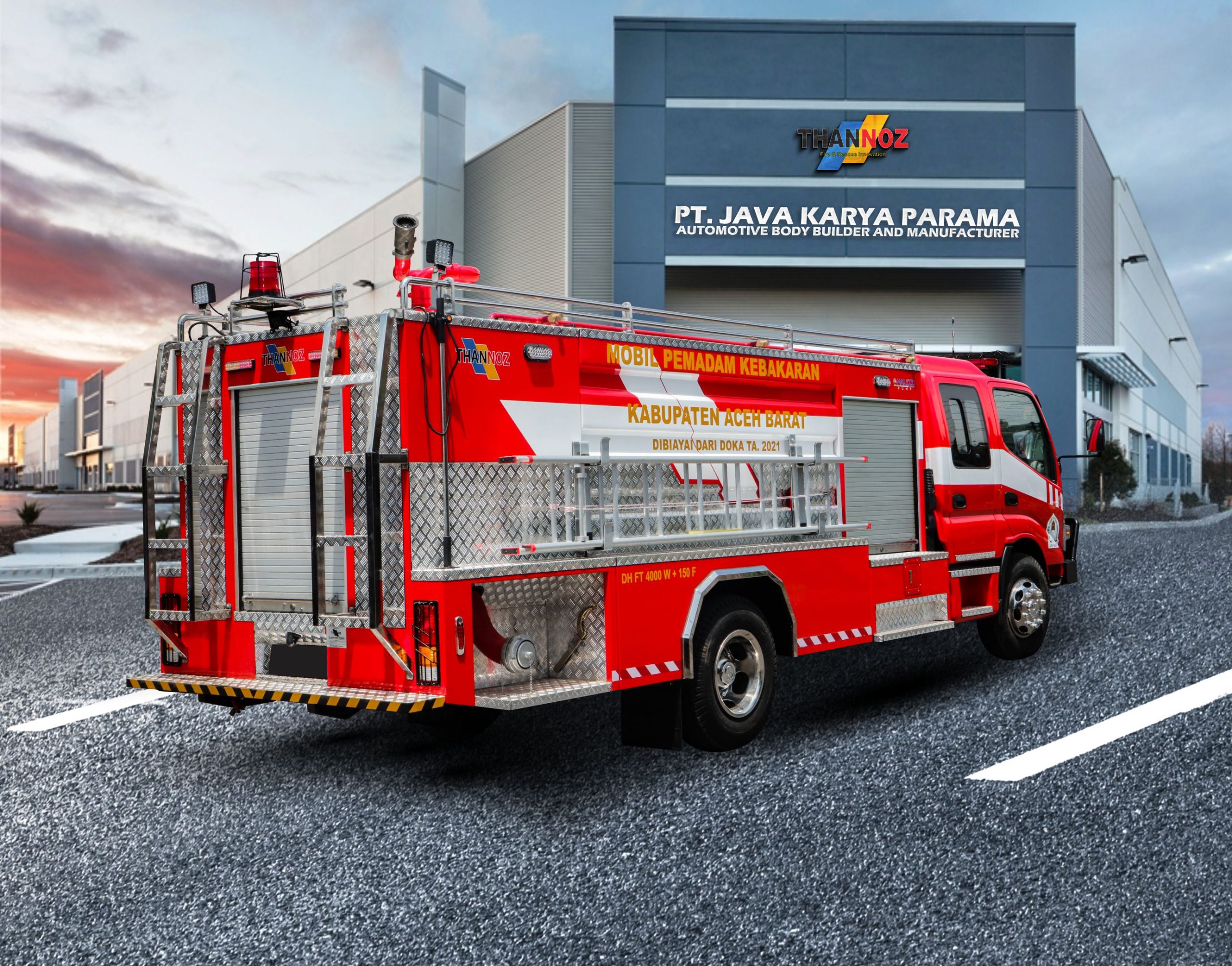 DOUBLE CABIN FIRE TRUCK HINO 136 HDL 4000L + 150L FOAM 002